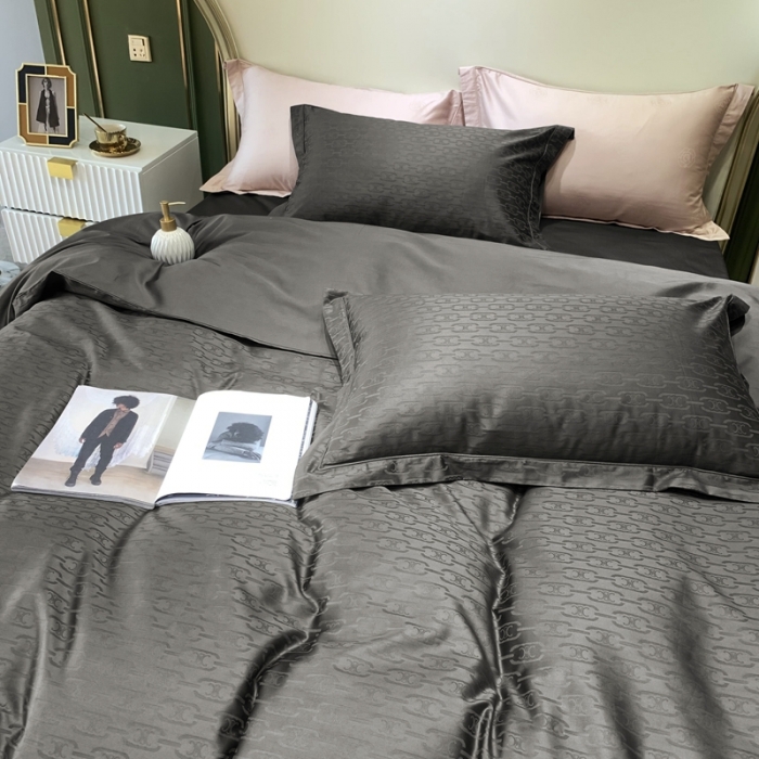 91家纺网 家纺一手货源 找家纺 优然居 2021新款100支提花系列四件套实拍 思琳