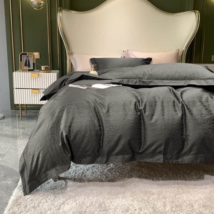 91家纺网 家纺一手货源 找家纺 优然居 2021新款100支提花系列四件套实拍 思琳