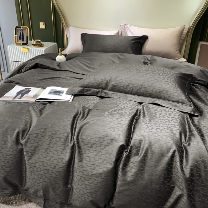 91家纺网 家纺一手货源 找家纺 优然居 2021新款100支提花系列四件套实拍 思琳