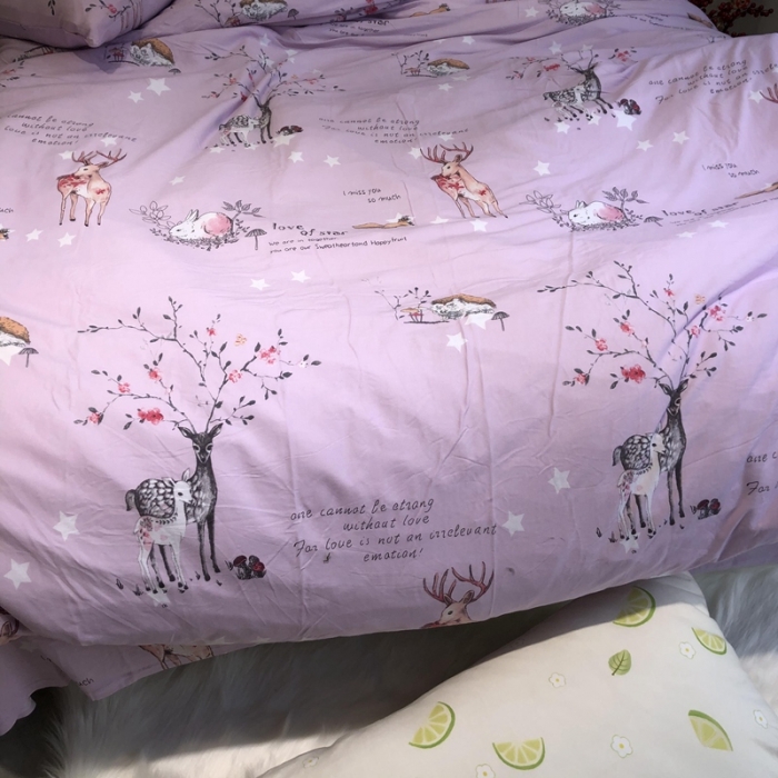 91家纺网 家纺一手货源 找家纺 （总）璞素 2021新款针织纯棉活性印花四件套