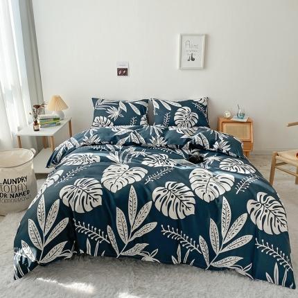 91家纺网 家纺一手货源 找家纺 珺柔家纺 2021新款全棉印花四件套 大枫叶