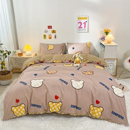 91家纺网 家纺一手货源 找家纺 珺柔家纺 2021新款全棉印花四件套 空间