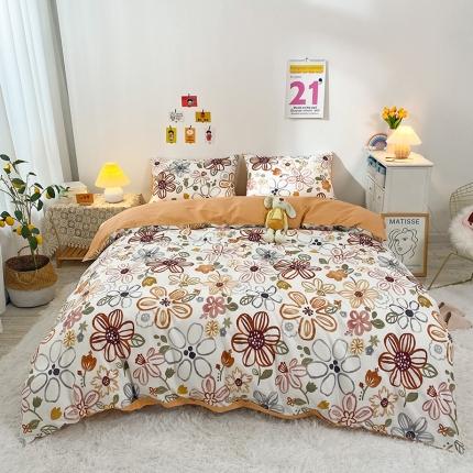 91家纺网 家纺一手货源 找家纺 （总）珺柔家纺 2021新款全棉印花四件套