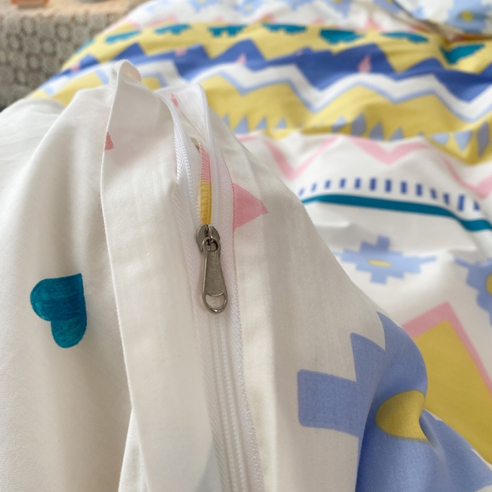 91家纺网 家纺一手货源 找家纺 珺柔家纺 2021新款全棉印花四件套 爱的旋律