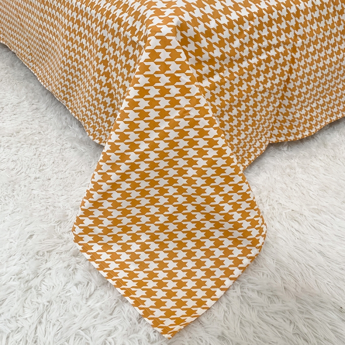 91家纺网 家纺一手货源 找家纺 珺柔家纺 2021新款全棉印花四件套 百合桔