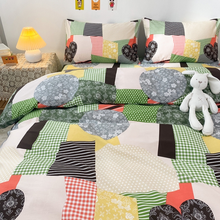 91家纺网 家纺一手货源 找家纺 珺柔家纺 2021新款全棉印花四件套 丹青