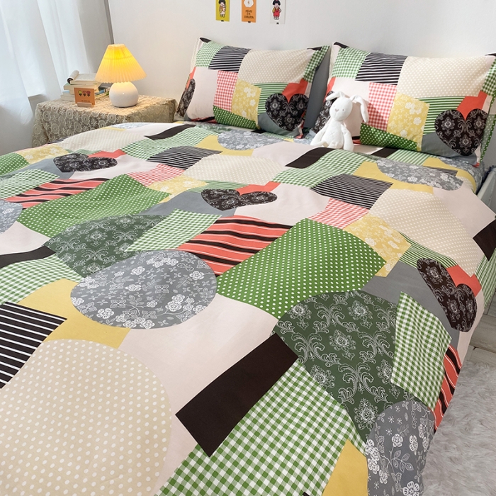 91家纺网 家纺一手货源 找家纺 珺柔家纺 2021新款全棉印花四件套 丹青