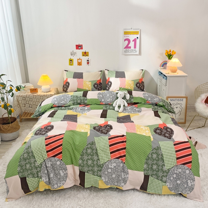 91家纺网 家纺一手货源 找家纺 珺柔家纺 2021新款全棉印花四件套 丹青