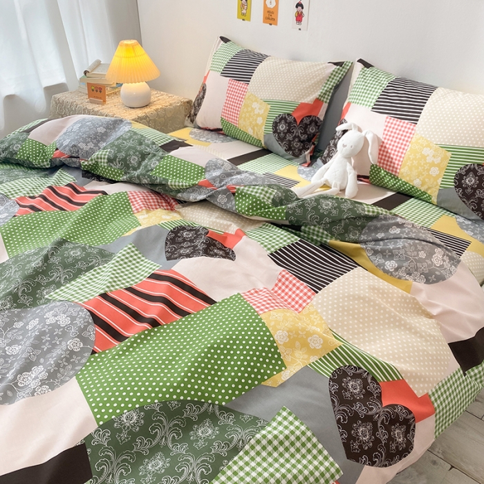 91家纺网 家纺一手货源 找家纺 珺柔家纺 2021新款全棉印花四件套 丹青