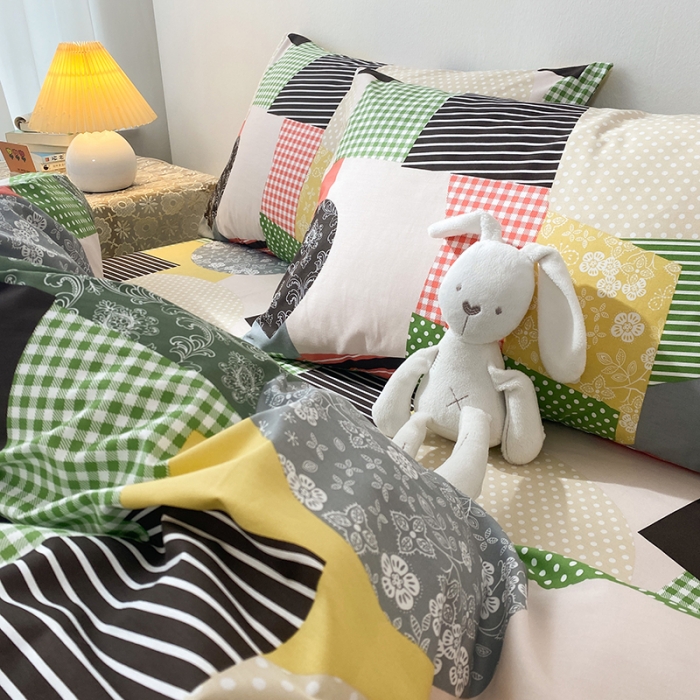 91家纺网 家纺一手货源 找家纺 珺柔家纺 2021新款全棉印花四件套 丹青