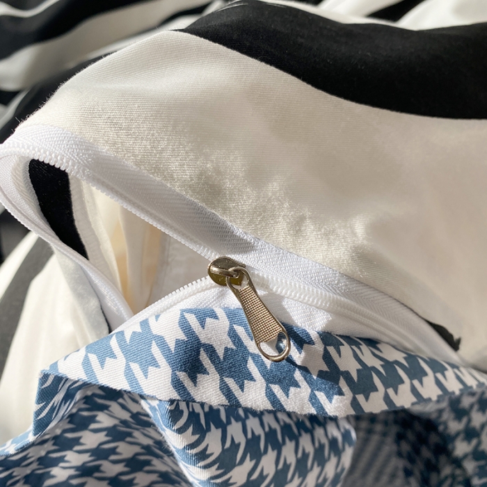 91家纺网 家纺一手货源 找家纺 珺柔家纺 2021新款全棉印花四件套 淡墨