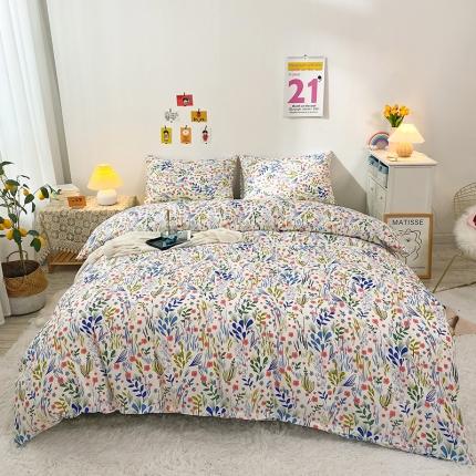 珺柔家纺 2021新款全棉印花四件套 花都益彩
