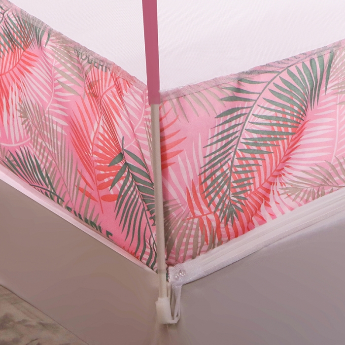 91家纺网 家纺一手货源 找家纺 博诺蚊帐 2021新款防尘顶蒙古包蚊帐 简时尚