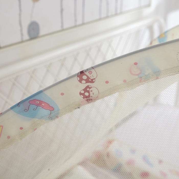 91家纺网 家纺一手货源 找家纺 博诺蚊帐 2021新款无底儿童蚊帐 米黄