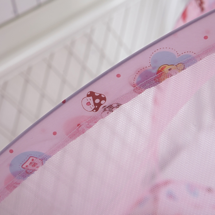 91家纺网 家纺一手货源 找家纺 博诺蚊帐 2021新款无底儿童蚊帐 粉色