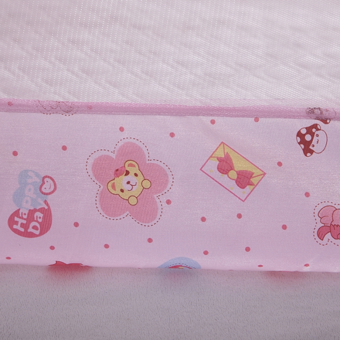 91家纺网 家纺一手货源 找家纺 博诺蚊帐 2021新款无底儿童蚊帐 粉色