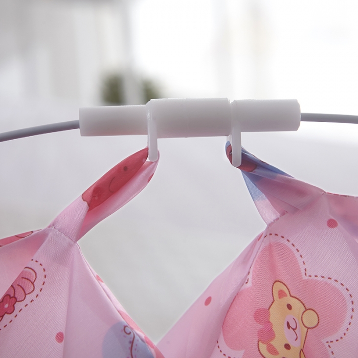 91家纺网 家纺一手货源 找家纺 博诺蚊帐 2021新款无底儿童蚊帐 粉色