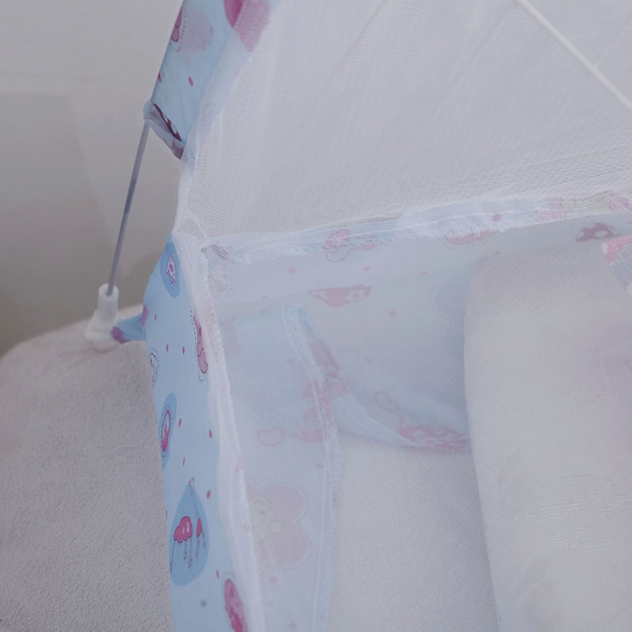 91家纺网 家纺一手货源 找家纺 博诺蚊帐 2021新款无底儿童蚊帐 蓝色