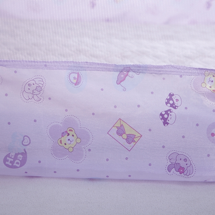 91家纺网 家纺一手货源 找家纺 博诺蚊帐 2021新款无底儿童蚊帐 紫色