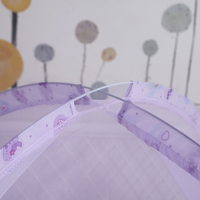 91家纺网 家纺一手货源 找家纺 博诺蚊帐 2021新款无底儿童蚊帐 紫色