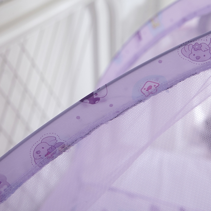 91家纺网 家纺一手货源 找家纺 博诺蚊帐 2021新款无底儿童蚊帐 紫色