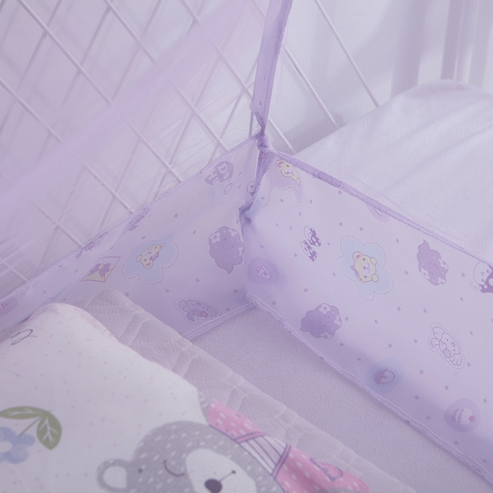 91家纺网 家纺一手货源 找家纺 博诺蚊帐 2021新款无底儿童蚊帐 紫色