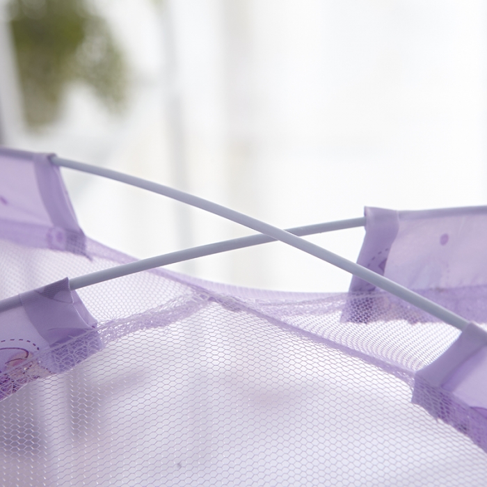 91家纺网 家纺一手货源 找家纺 博诺蚊帐 2021新款无底儿童蚊帐 紫色