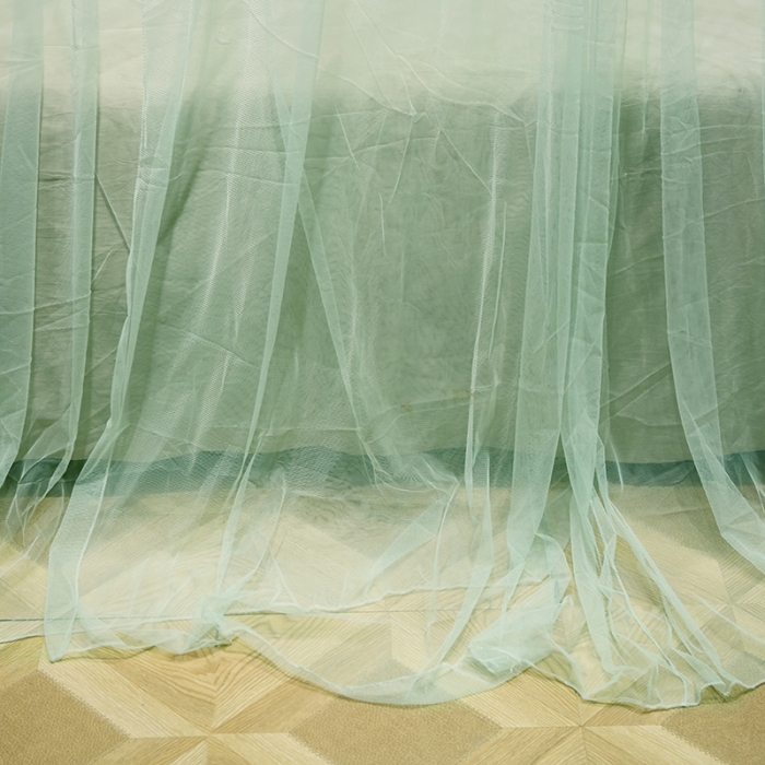 91家纺网 家纺一手货源 找家纺 博诺蚊帐 2021新款圆顶蚊帐-爱琴鸟 简约湖蓝