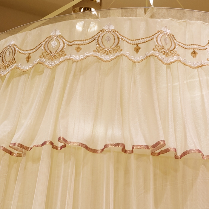 91家纺网 家纺一手货源 找家纺 （总）博诺蚊帐 2021新款圆顶蚊帐-荷塘月色1.2直径