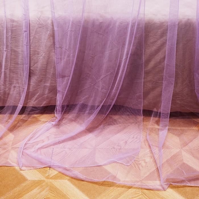 91家纺网 家纺一手货源 找家纺 博诺蚊帐 2021新款圆顶蚊帐-荷塘月色1.2直径 紫