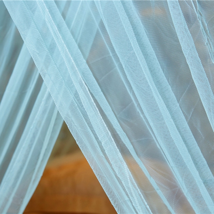 91家纺网 家纺一手货源 找家纺 博诺蚊帐 2021新款圆顶蚊帐穗穗幽心 水绿