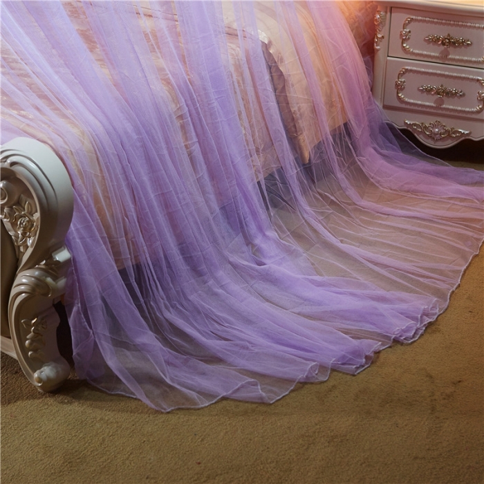 91家纺网 家纺一手货源 找家纺 博诺蚊帐 2021新款圆顶蚊帐穗穗幽心 紫