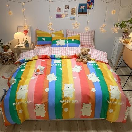 91家纺网 家纺一手货源 找家纺 （总）琪格格 2022新款纯棉13372实拍爆款四件套