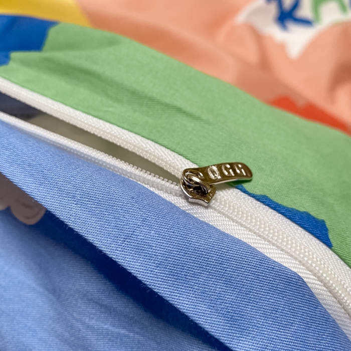 91家纺网 家纺一手货源 找家纺 琪格格 2022新款纯棉13372实拍爆款四件套 彩虹桥