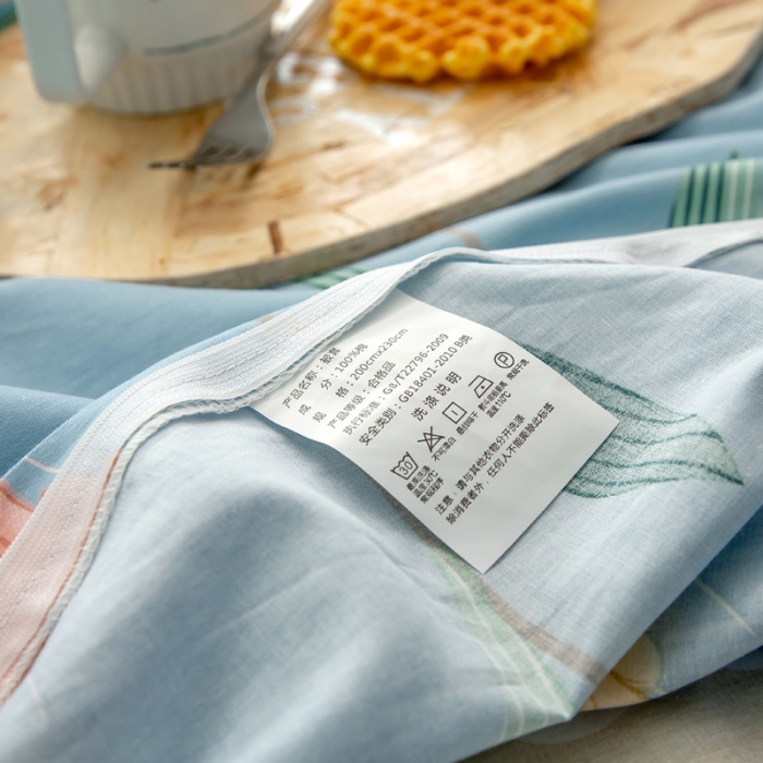 91家纺网 家纺一手货源 找家纺 绵庭 2021新款全棉12868单被套 麦香（兰）