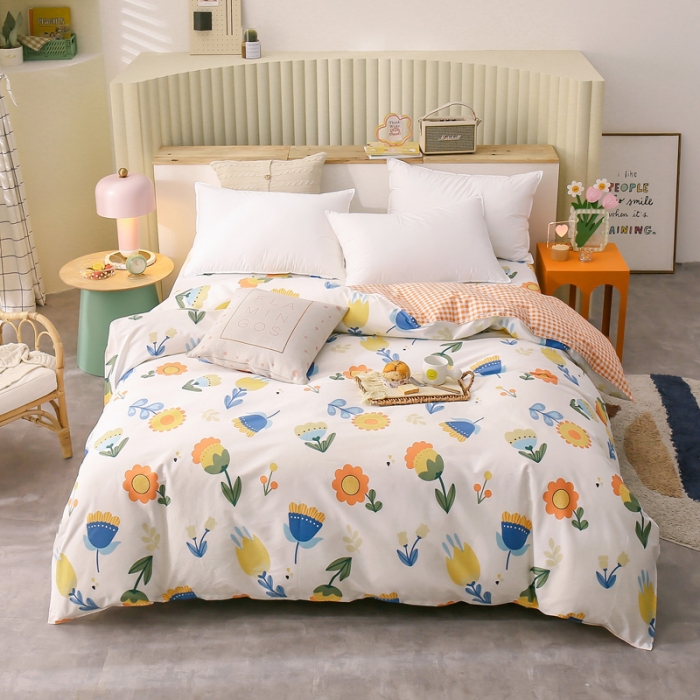 91家纺网 家纺一手货源 找家纺 绵庭 2021新款全棉12868单被套 米雅