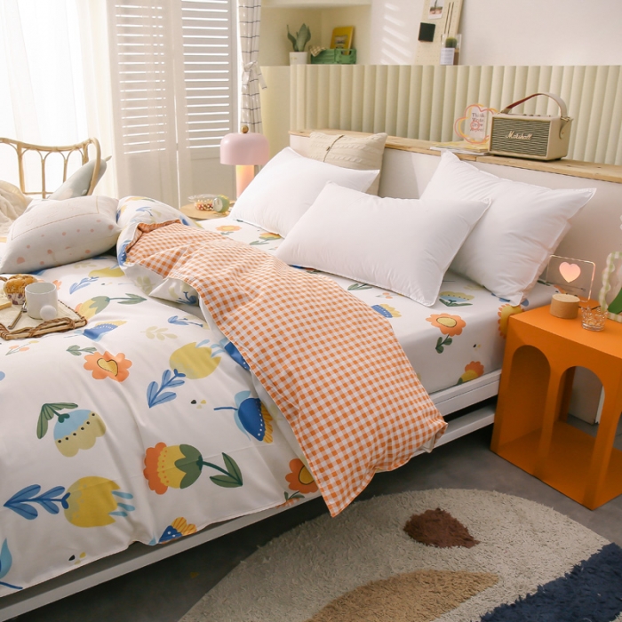 91家纺网 家纺一手货源 找家纺 绵庭 2021新款全棉12868单被套 米雅