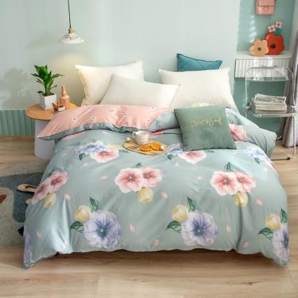 绵庭 2021新款全棉12868单被套 乔安娜（绿）