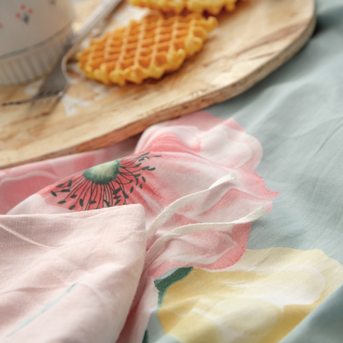 91家纺网 家纺一手货源 找家纺 绵庭 2021新款全棉12868单被套 乔安娜（绿）