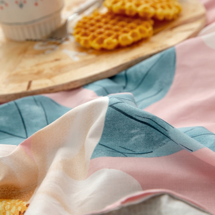 91家纺网 家纺一手货源 找家纺 绵庭 2021新款全棉12868单被套 如月花梦（粉）