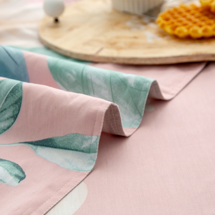 91家纺网 家纺一手货源 找家纺 绵庭 2021新款全棉12868单被套 如月花梦（粉）