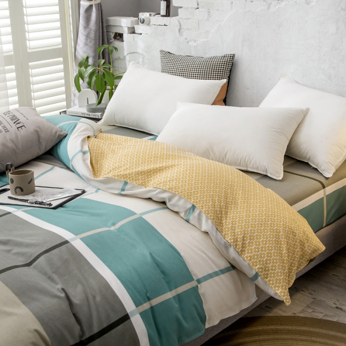 91家纺网 家纺一手货源 找家纺 绵庭 2021新款全棉12868单被套 塔娜（咖）