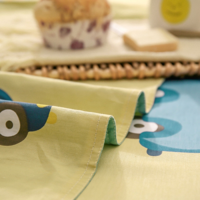 91家纺网 家纺一手货源 找家纺 绵庭 2021新款全棉12868单被套 童年乐趣（黄）