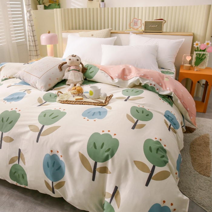 91家纺网 家纺一手货源 找家纺 绵庭 2021新款全棉12868单被套 维蜜