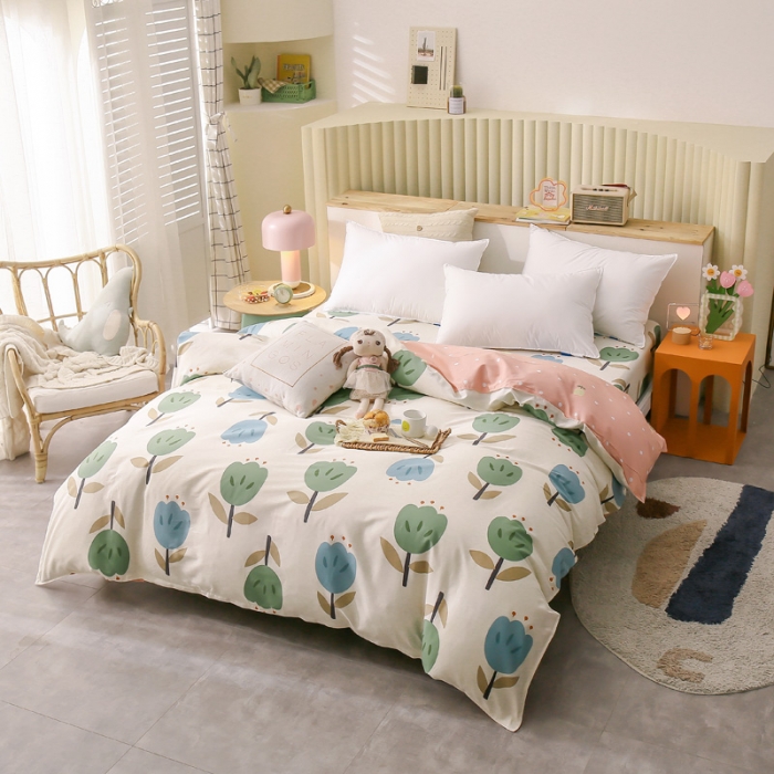 91家纺网 家纺一手货源 找家纺 绵庭 2021新款全棉12868单被套 维蜜