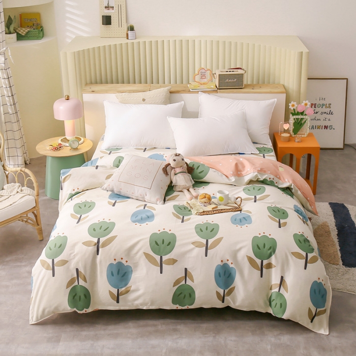 91家纺网 家纺一手货源 找家纺 绵庭 2021新款全棉12868单被套 维蜜