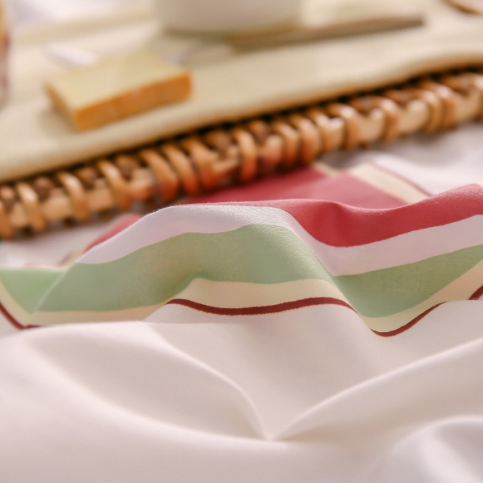 91家纺网 家纺一手货源 找家纺 绵庭 2021新款全棉12868单被套 西瓜奶昔（米）