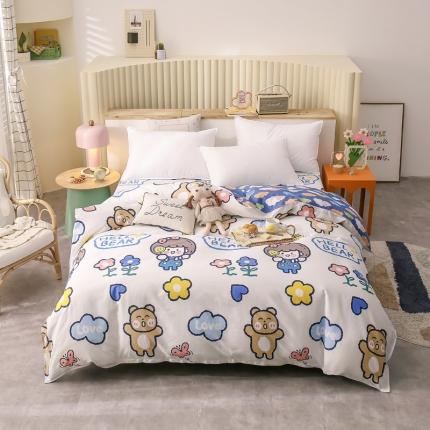 绵庭 2021新款全棉12868单被套 小花仙（米）