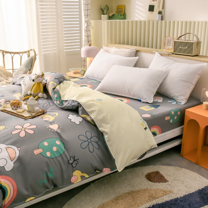 91家纺网 家纺一手货源 找家纺 绵庭 2021新款全棉12868单被套 休闲时光