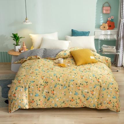 绵庭 2021新款全棉12868单被套 雅汐（黄）